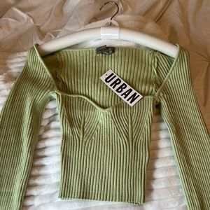 Urban Outfitters Juliet Portrait Neck Sweater NWT